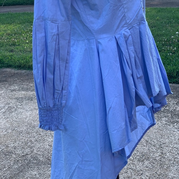 Light Blue High n Low Blouse. - Picture 3 of 4